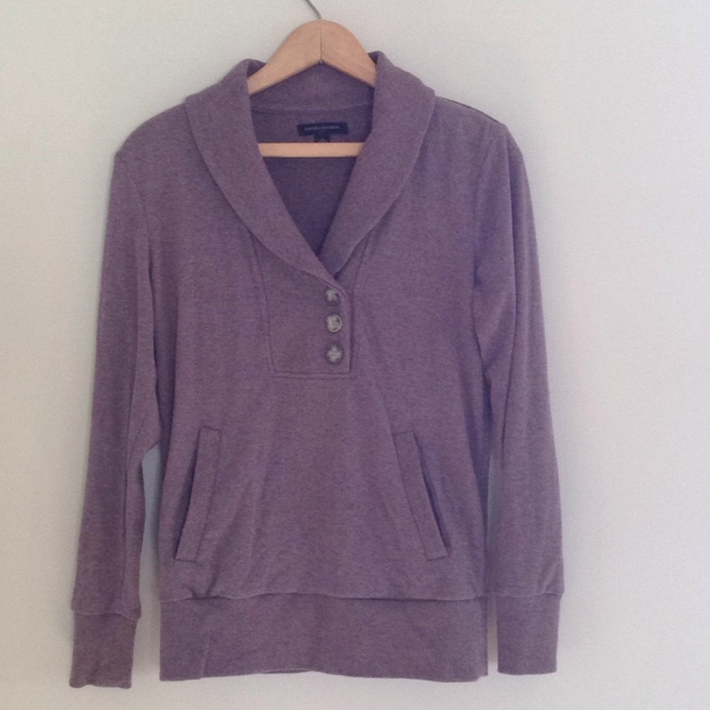 Banana Republic Button Up Sweatshirt